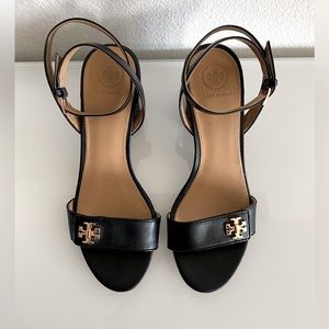 TORY BURCH Black Block Heel Sandal